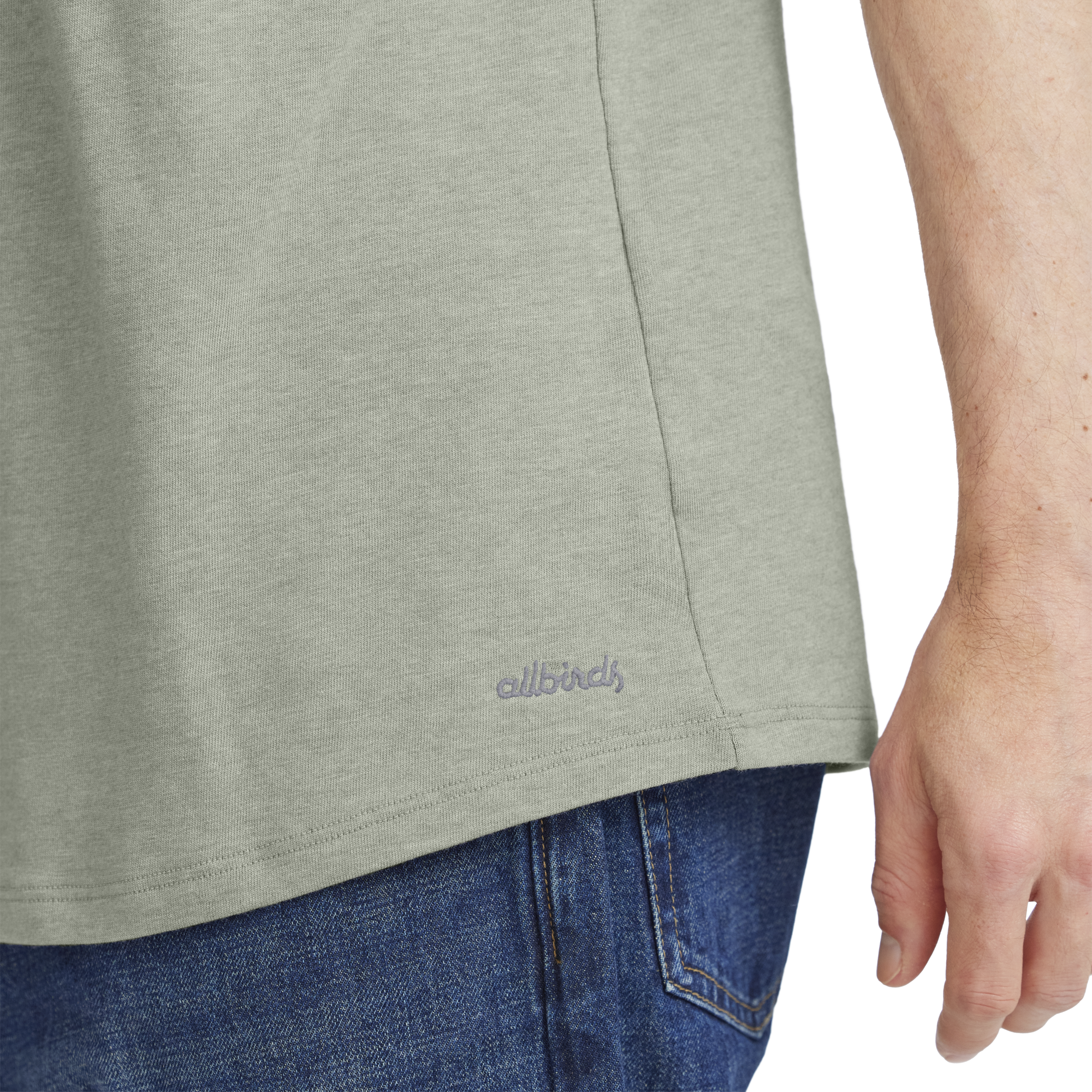 Men's Soft Merino Tee - Hazy Pine - Image 4