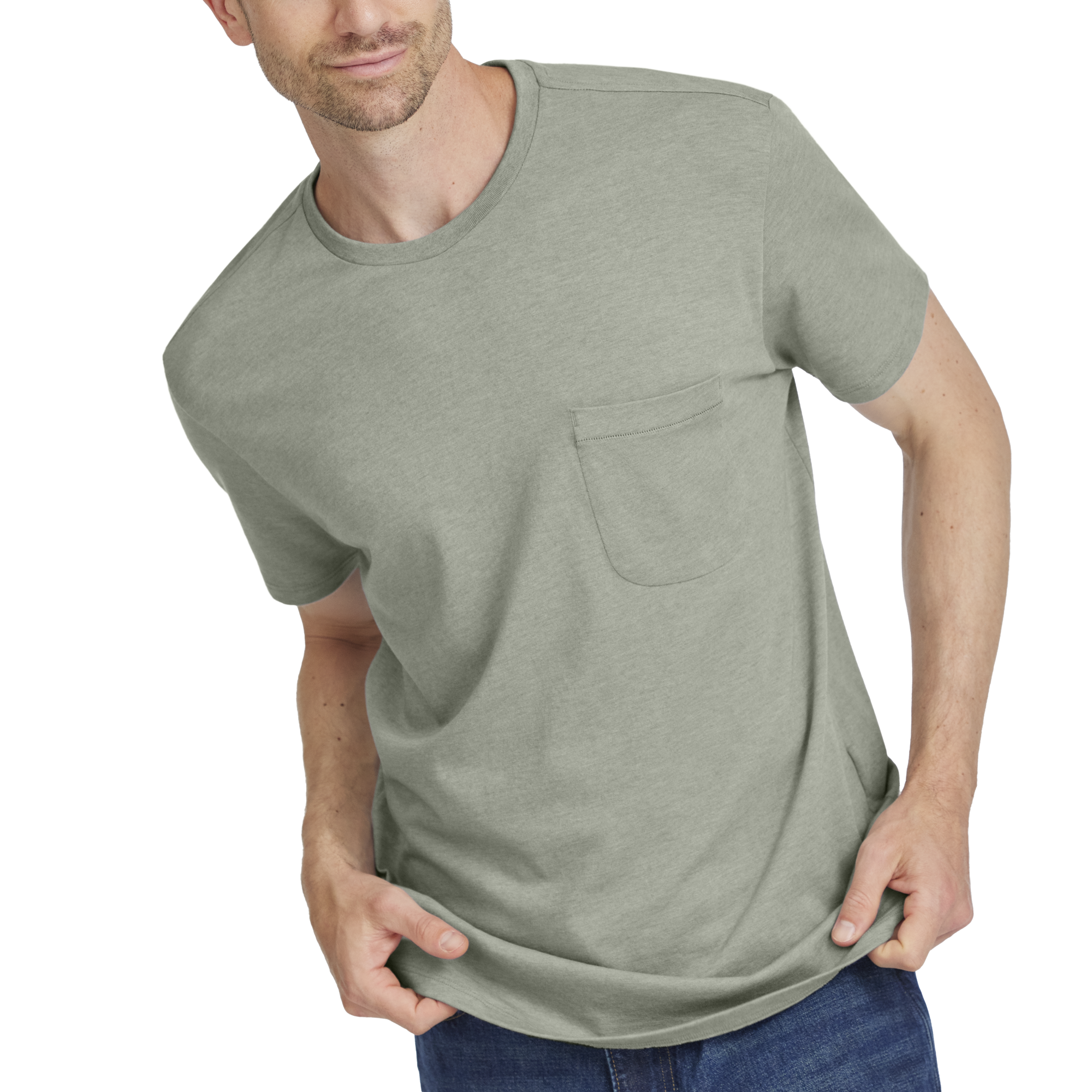 Men's Soft Merino Tee - Hazy Pine - Image 3