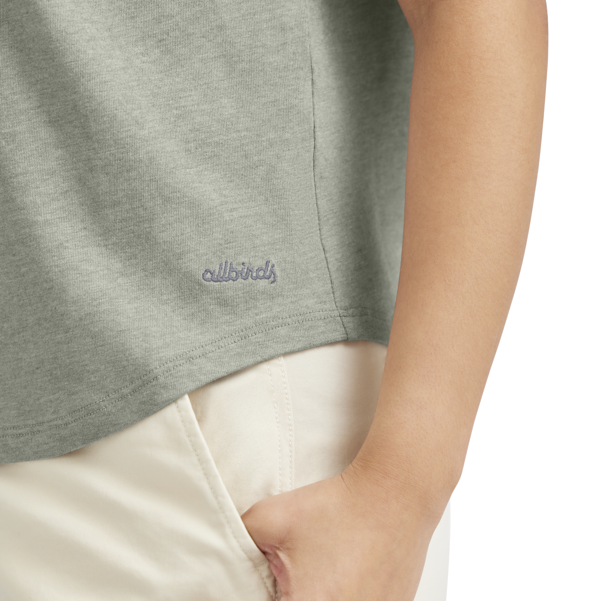 Women's Soft Merino Tee - Hazy Pine - Image 4