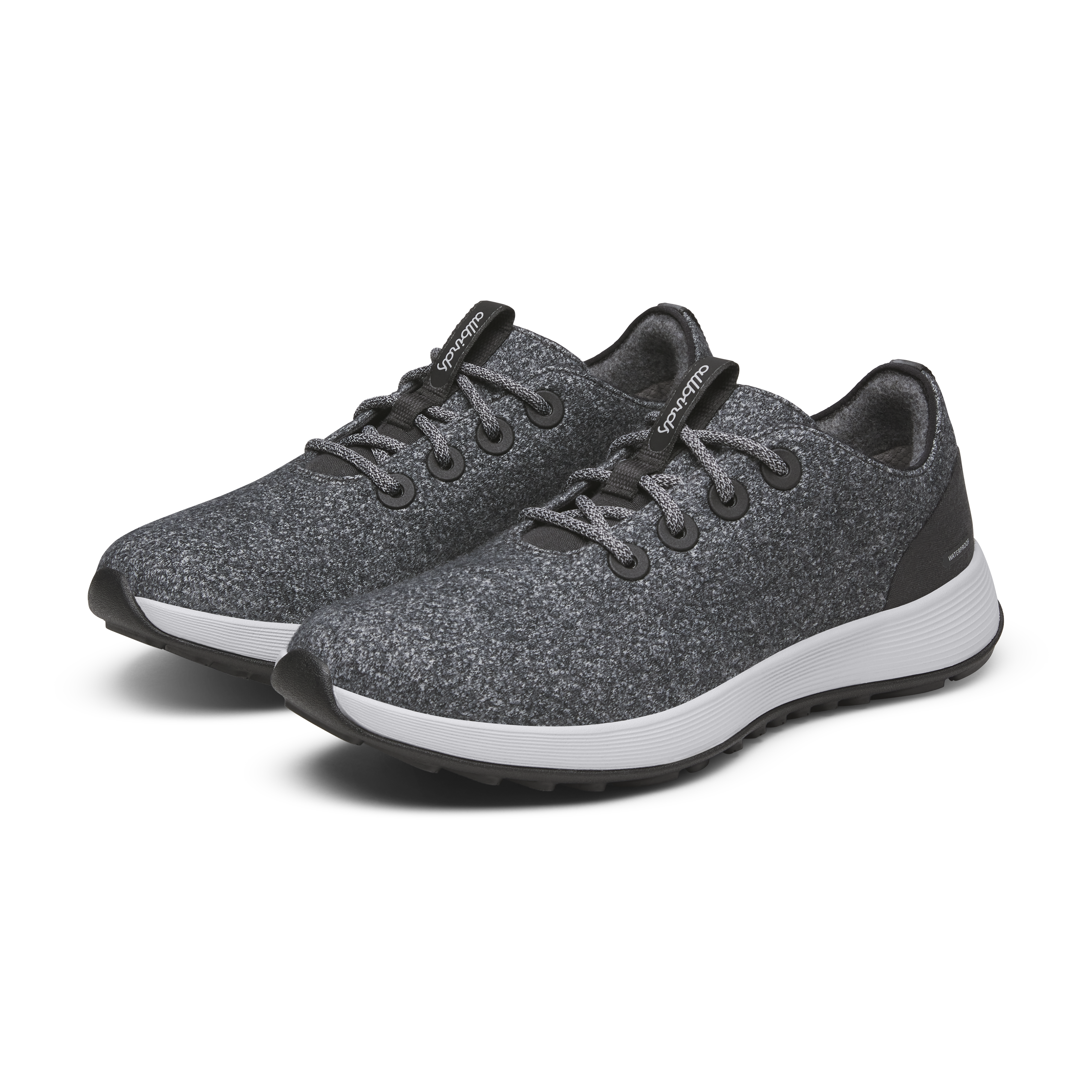 Men's Wool Runner NZ Waterproof - Dark Grey (Light Grey Sole) - Image 5