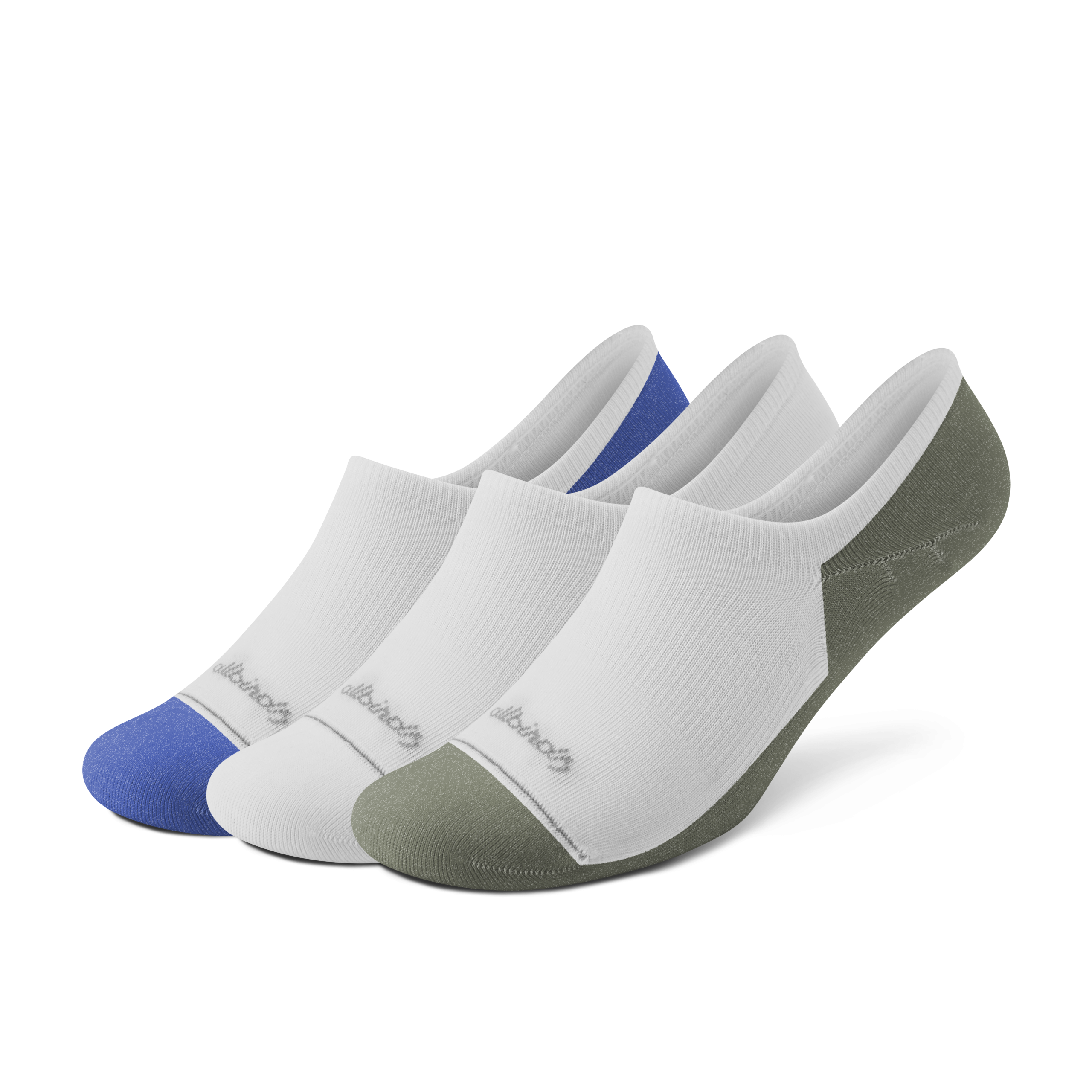 Anytime No Show Sock 3-Pack - Blizzard/Royal Blue/Thunder Green